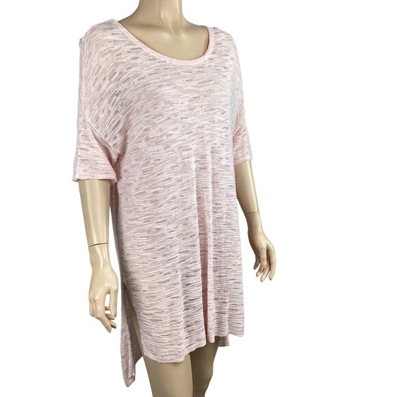 Pure Jill Pink Knit Tunic Sweater‎ Lightweight & Breathable Size Medium - Picture 5 of 8